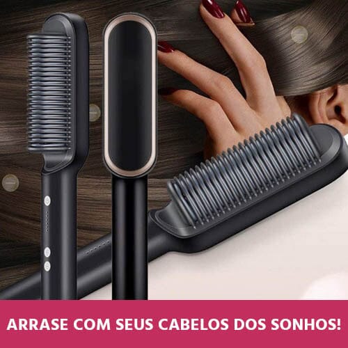 Escova Alisadora de Cabelos Bivolt 5 em 1 MultiGlam Chapinhas Direct Ofertas