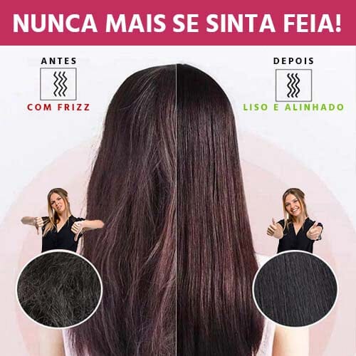 Escova Alisadora de Cabelos Bivolt 5 em 1 MultiGlam Chapinhas Direct Ofertas
