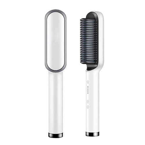 Escova Alisadora de Cabelos Bivolt 5 em 1 MultiGlam Chapinhas Direct Ofertas Branco