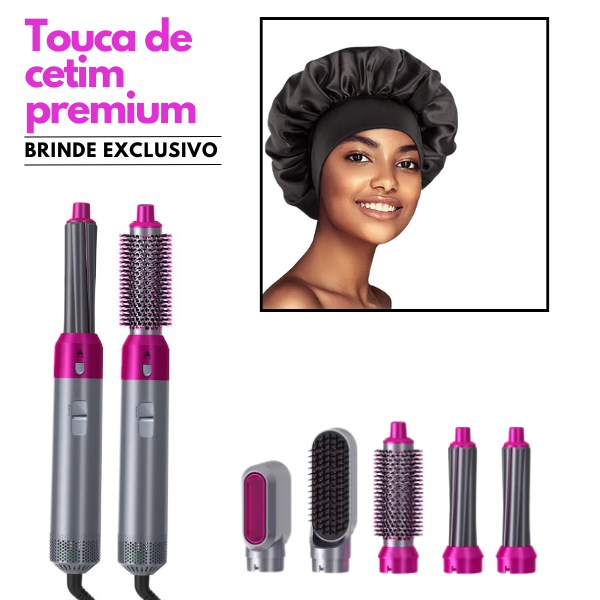 Escova Modeladora 5 em 1  BeautyHAIR™  + Brinde